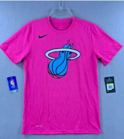 Men's Custom Miami Heat Pink T-Shirt,We sell and wholesale Men's Custom Miami Heat Pink T-Shirt on line form chian!